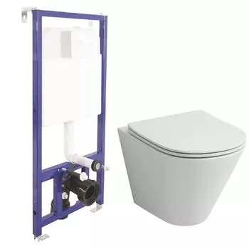 Унитаз Grossman GR-4477s с инсталляцией Berges Novum