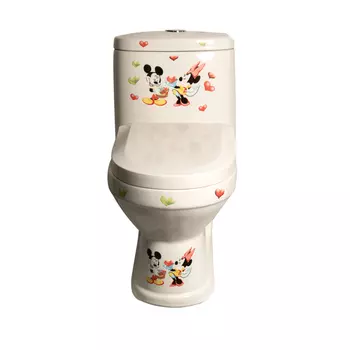 Унитаз компакт SantiLine SL-5015 с рисунком