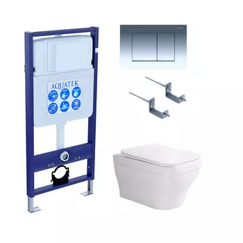 Унитаз с инсталляцией Акватек Амадео Set 010 4в1