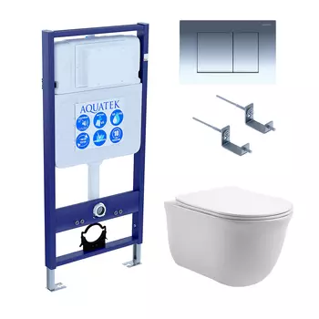 Унитаз с инсталляцией Акватек Классик Set 010 4в1