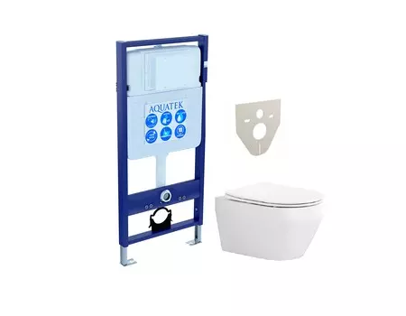 Унитаз с инсталляцией Акватек SET AQUATEK Лея