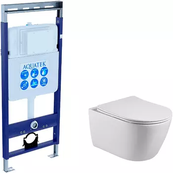Унитаз с инсталляцией Акватек SET БЕТТА Easy Fix
