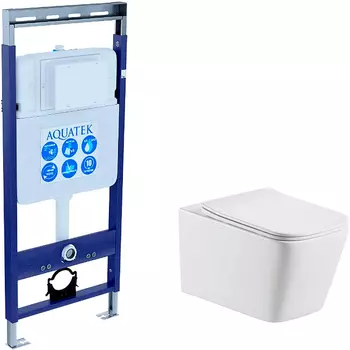 Унитаз с инсталляцией Акватек SET ЛИБРА Easy Fix