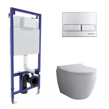 Унитаз с инсталляцией Berges Novum525 043205