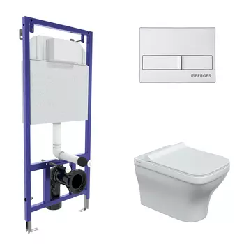 Унитаз с инсталляцией Berges Novum 042453