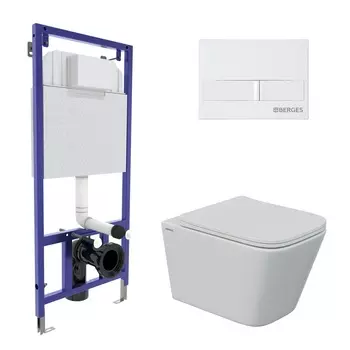 Унитаз с инсталляцией Berges Novum 043244