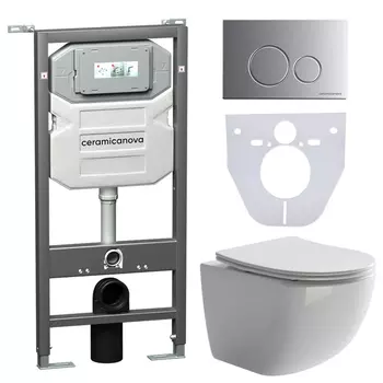 Унитаз с инсталляцией Ceramicanova Forma CN3009_1001M_1000