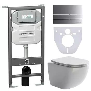 Унитаз с инсталляцией Ceramicanova Forma CN3009_1002M_1000