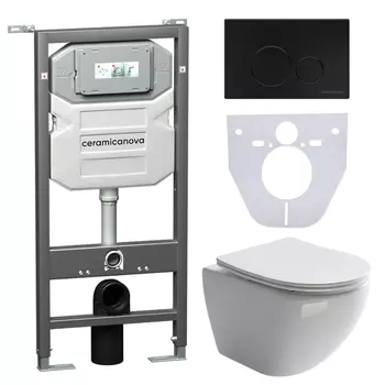 Унитаз с инсталляцией Ceramicanova Forma CN4002_1001B_1000