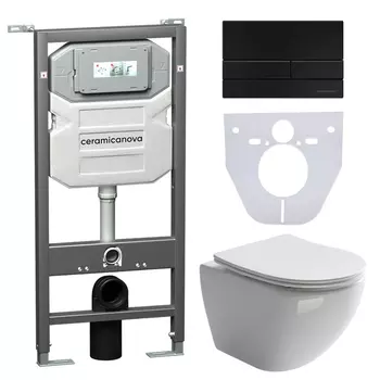 Унитаз с инсталляцией Ceramicanova Metropol CN4002_1002B_1000