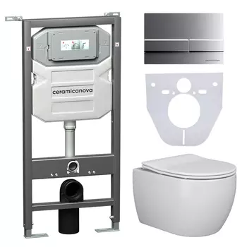 Унитаз с инсталляцией Ceramicanova Play CN3001_1002M_1000