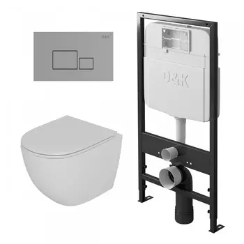 Унитаз с инсталляцией D&amp;K Matrix DS1391606