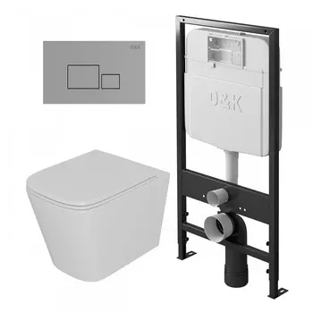 Унитаз с инсталляцией D&amp;K Quadro DS1511606