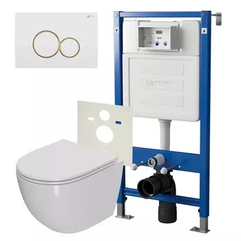 Унитаз с инсталляцией Point Афина PN48052WG