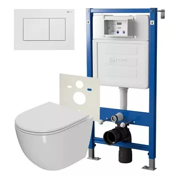 Унитаз с инсталляцией Point Афина PN48059W