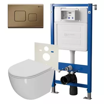 Унитаз с инсталляцией Point Афина PN48062BB