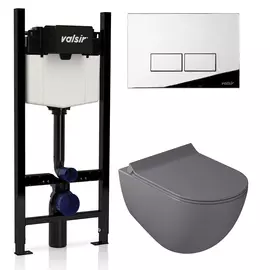 Унитаз с инсталляцией Valsir Winner S KIT VSCR 7317GM Slim P3
