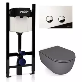 Унитаз с инсталляцией Valsir Winner S KIT VSCR 7334GM Slim P4