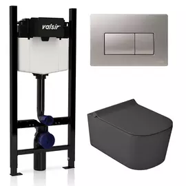 Унитаз с инсталляцией Valsir Winner S KIT VSCrM 5486NEMT Slim P1