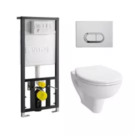 Унитаз с инсталляцией Vitra Integra Round 9004B003-7202