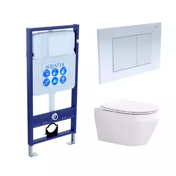 Унитаз с инсталяцией Акватек Лея Set 009 4в1