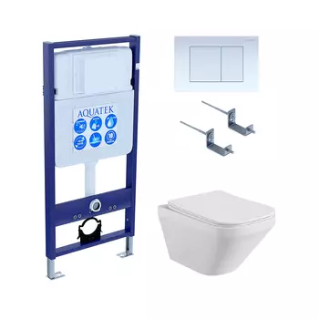 Унитаз с инсталяцией Акватек Лира Set-009 4в1