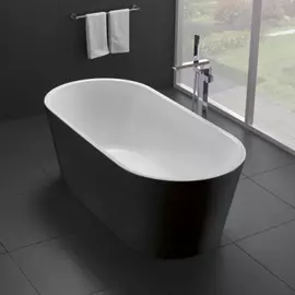 Ванна акриловая Belbagno BB71-1800-NERO на каркасе