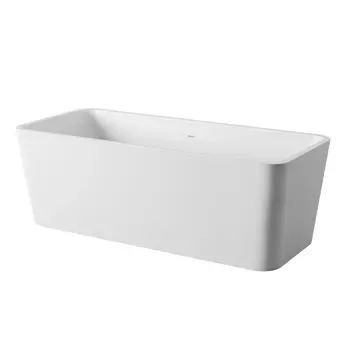 Ванна из литьевого мрамора ArtCeram Square 180х80 ACW004 01