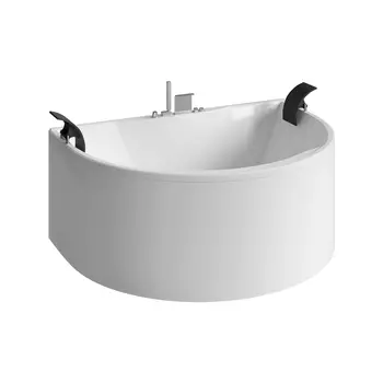 Ванна из литьевого мрамора Цвет и Стиль Тренто 186х137 белая