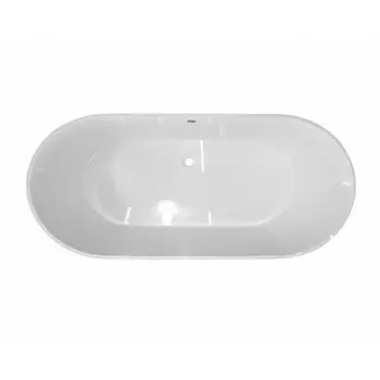 Ванна из литьевого мрамора Эстет Майами 168х78.5 белая