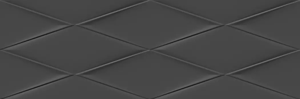 Cersanit Vegas Плитка настенная рельеф черный (VGU232) 25x75