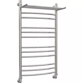 Водяной полотенцесушитель Акванерж Дуга групповая с полкой 100х50