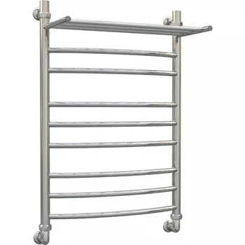 Водяной полотенцесушитель Акванерж Дуга групповая с полкой 80х50