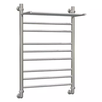 Водяной полотенцесушитель Акванерж Прямая групповая с полкой 80х50