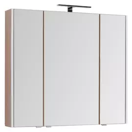 Зеркальный шкаф для ванной Aquanet Августа 100 дуб сонома