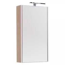 Зеркальный шкаф для ванной Aquanet Августа 50 дуб сонома