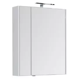 Зеркальный шкаф для ванной Aquanet Августа 75 белый