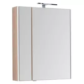 Зеркальный шкаф для ванной Aquanet Августа 75 дуб сонома