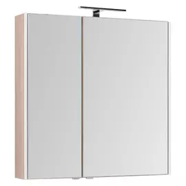 Зеркальный шкаф для ванной Aquanet Августа 90 дуб сонома