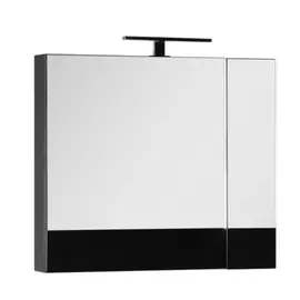 Зеркальный шкаф для ванной Aquanet Нота 75 черный