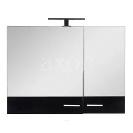 Зеркальный шкаф для ванной Aquanet Нота 90 черный