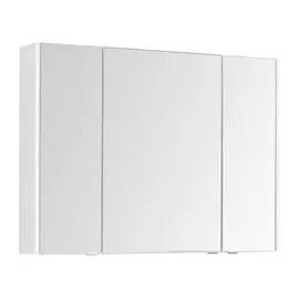 Зеркальный шкаф для ванной Aquanet Остин 105 белый глянец