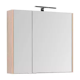 Зеркальный шкаф для ванной Aquanet Остин 85 дуб сонома