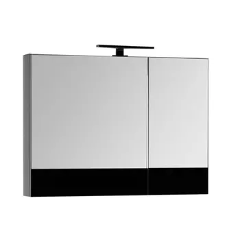 Зеркальный шкаф Aquanet Верона 90 черный