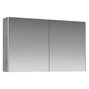 Зеркальный шкаф для ванной Aqwella Mobi 100 бетон светлый