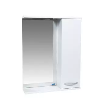 Зеркальный шкаф для ванной Viant Прага 55 Белый