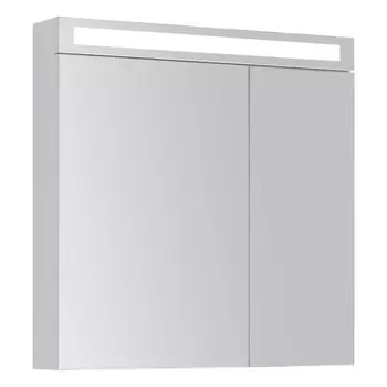 Зеркальный шкаф для ванной Dreja Max 80 белый глянец