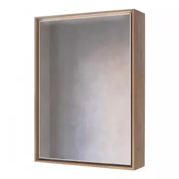 Зеркальный шкаф для ванной Raval Frame 60 дуб трюфель