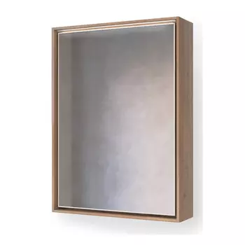 Зеркальный шкаф для ванной Raval Frame 75 дуб трюфель