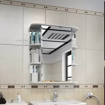 Зеркальный шкаф для ванной СанТа Герда 55 фацет